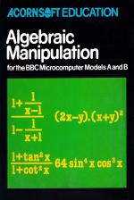 Algebraic Manipulation Front Cover