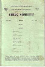 Beebug Volume 1 Number 2 Front Cover