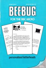 Beebug Volume 5 Number 8 Front Cover