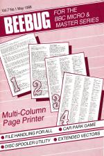 Beebug Volume 7 Number 1 Front Cover