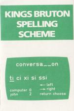 Kings Burton Spelling Scheme 1 Front Cover