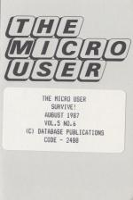 The Micro User 5.06 Front Cover