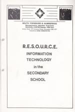 Information Technology In The Secondary School Front Cover