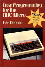 Easy Programming For The BBC Micro Front Cover