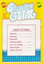 Chewing Gum February 1984 Front Cover