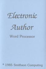 Electronic Author Front Cover