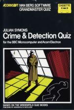 Crime And Detection Quiz Front Cover