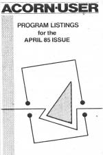 Acorn User #033 (04.1985) Front Cover