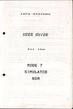 Mode 7 Simulator Front Cover