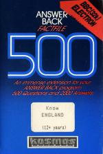 Factfile 500: Know England Front Cover