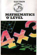 Mathematics 'O' Level Front Cover