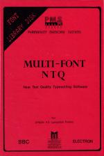 Multi-Font NTQ Font Library Disk: Fancy Fonts Front Cover