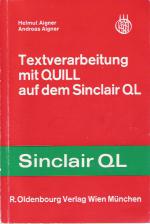 Textverarbeitung mit QUILL auf dem Sinclair QL Front Cover