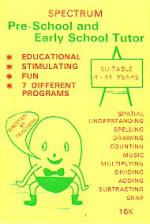 Pre-School and Early School Tutor Front Cover