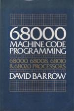 68000 Machine Code Programming Front Cover