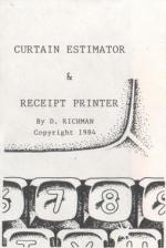 Curtain Estimator And Receipt Printer Front Cover