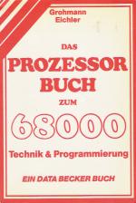 Das Prozessor Buch Zum 68000 Technik & Programmierung Front Cover