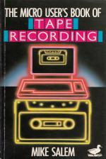 The Micro User's Book Of Tape Recording Front Cover