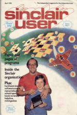 Sinclair User #1 Front Cover