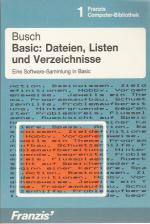 Basic Dateien Listen Und Verzeichnisse Front Cover