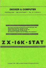 ZX-16K-STAT Front Cover