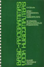 BASIC-Programma's Voor Huiscomputers Front Cover