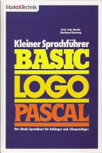 Kleiner Sprachfuhrer BASIC, LOGO, PASCAL Front Cover