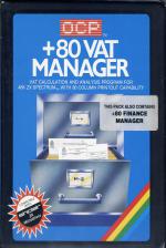 Plus 80 VAT Manager Front Cover