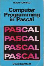 Computer Programming In Pascal Front Cover