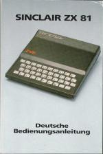 Sinclair ZX81 Deutsche Bedienungs Anleitung 300 Seiten Front Cover