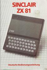 Sinclair ZX81 Deutsche Bedienungs Anleitung 76 Seiten Front Cover