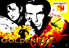 GOLDE, GOLDENEYE N64 BOX COVER ART, Published In EUG #60