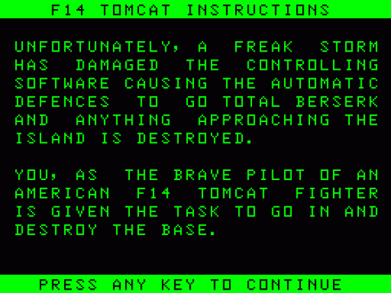 Tomcat Screenshot 6 (Acorn Atom)