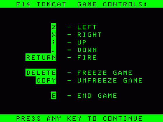 Tomcat Screenshot 7 (Acorn Atom)