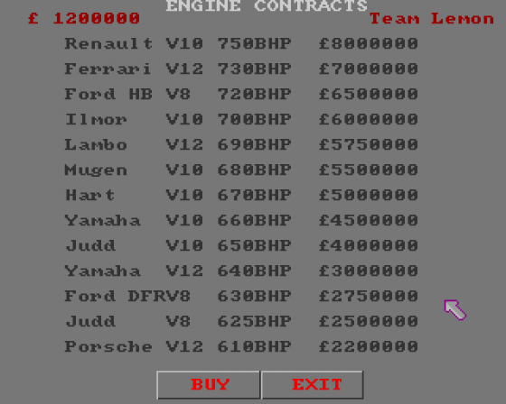 Grand Prix Manager Screenshot 5 (Amiga 500)