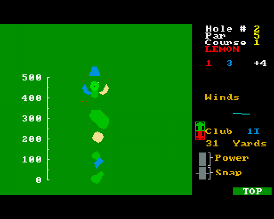 Leader Board Screenshot 6 (Amiga 500)