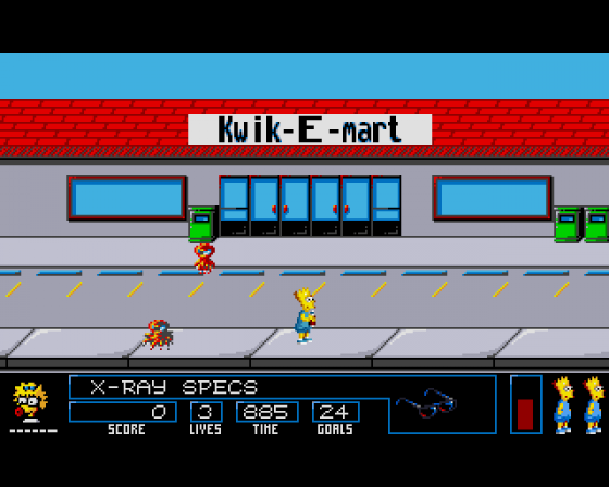 The Simpsons: Bart Vs. The Space Mutants Screenshot 5 (Amiga 500)