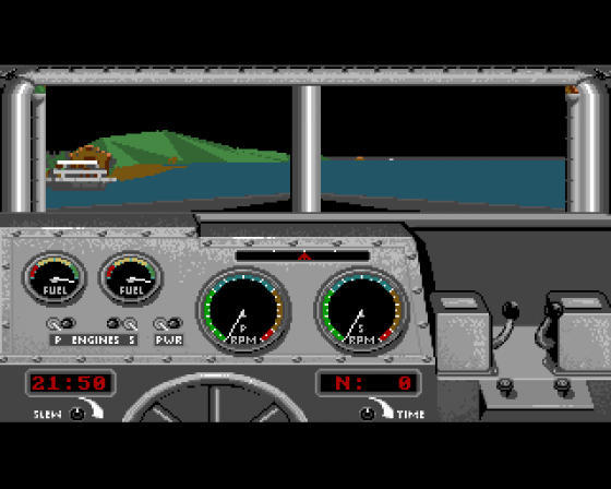 Gunboat: River Combat Simulation Screenshot 6 (Amiga 500)