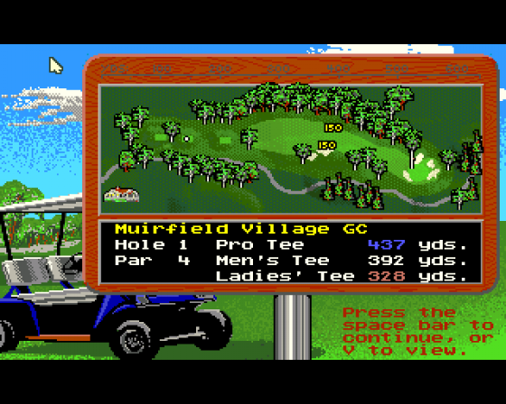 Jack Nicklaus' Unlimited Golf Screenshot 6 (Amiga 500)