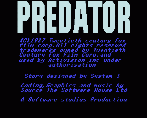 Predator Screenshot 15 (Amiga 500)