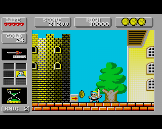 Wonderboy in Monsterland Screenshot 7 (Amiga 500)