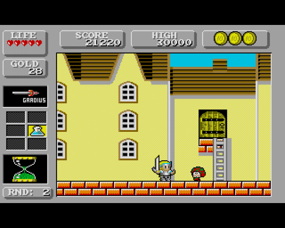 Wonderboy in Monsterland Screenshot 8 (Amiga 500)