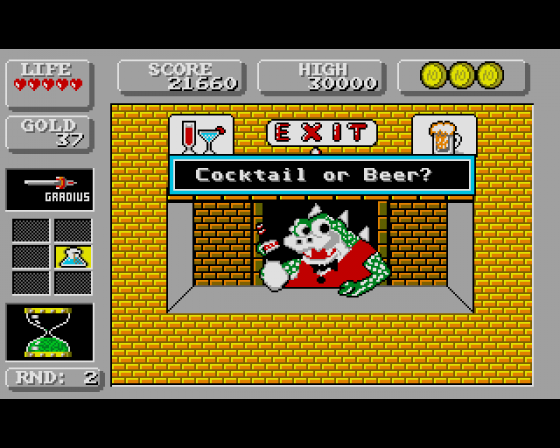 Wonderboy in Monsterland Screenshot 11 (Amiga 500)