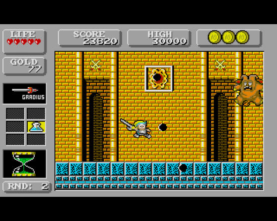 Wonderboy in Monsterland Screenshot 13 (Amiga 500)