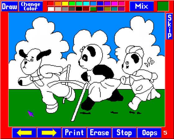 Sooty Paint Screenshot 5 (Amiga 500)