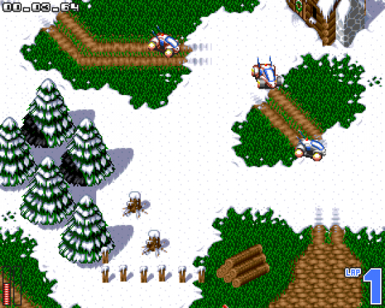 ATR: All Terrain Racing Christmas Demo Screenshot 6 (Amiga 500)