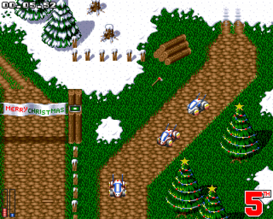 ATR: All Terrain Racing Christmas Demo Screenshot 7 (Amiga 500)