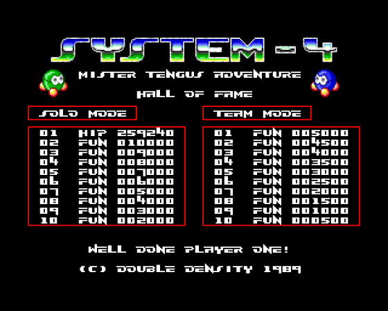 System-4: Mister Tengus Adventure Screenshot 17 (Amiga 500)