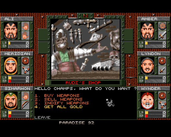 Dungeons of Avalon Screenshot 5 (Amiga 500)