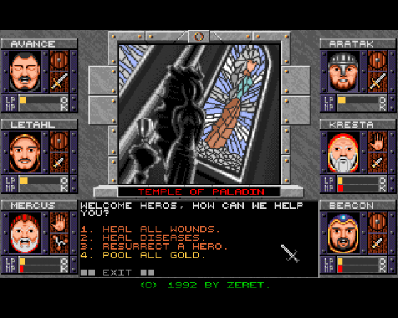 Dungeons of Avalon II: The Island of Darkness Screenshot 7 (Amiga 500)